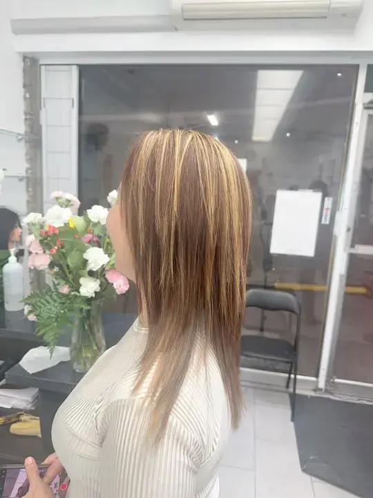 Hair colour treatment at Nice Hair Salon